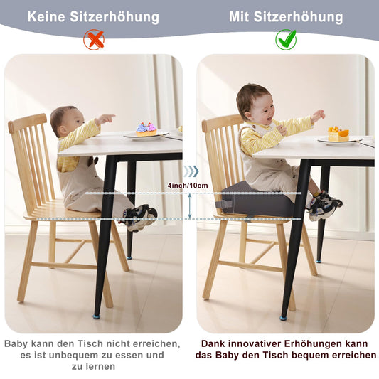 TOTIDYH Kindersitzerhöhung Stuhl, PU waschbar Dunkel