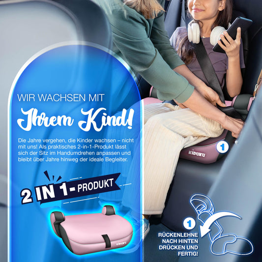 KIDUKU Kindersitz 9-36 kg, Kinderautositz 1-12 Jahre
