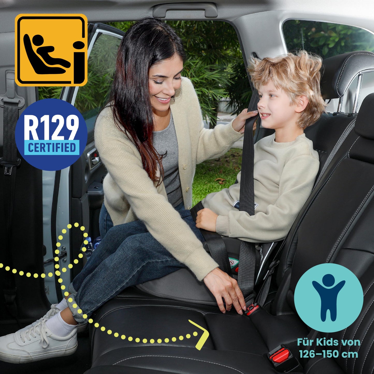 Trunki BoostApak 2-in-1 Kindersitz & Rucksack Grau